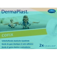 Dermaplast Cofix 1.5cmx4m Weiss 2 Stück
