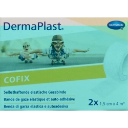 Dermaplast Cofix 1.5cmx4m Weiss 2 Stück