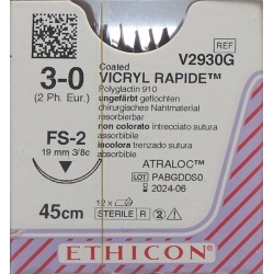 Vicryl Rapid 45cm Ungefaerbt 3-0 Fs-2 36 Stück