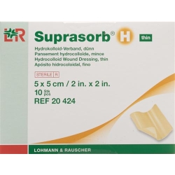 Suprasorb H Duenn 5x5cm 10 Stück