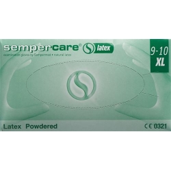 Sempercare Handschuhe XL Latex Gepudert Unsteril 90 Stück