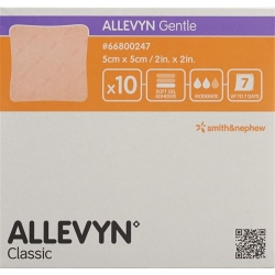Allevyn Gentle Wundverband 5x5cm 10 Stück
