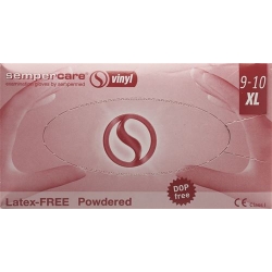 Sempercare Handschuhe XL Vinyl Gepudert Unsteril 90 Stück
