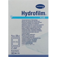 Hydrofilm Plus Wundverband Film 5x7.2cm Steril 50 Stück