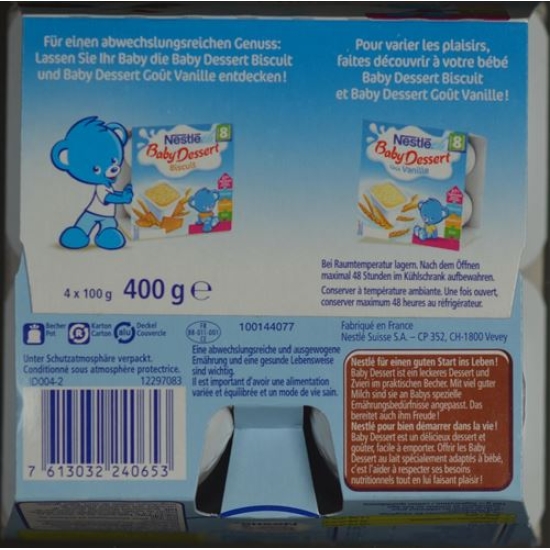 Nestlé Baby Dessert Choco 8 Monate 4x 100g buy online