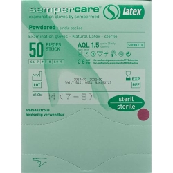 Sempercare Handschuhe M Latex Gepudert Steril 50 Stück