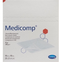 Medicomp Vlieskompressen 10x10cm 25 Beutel 2 Stück
