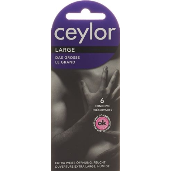 Ceylor Large condoms with reservoir 6 pieces buy online