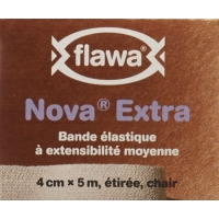 Flawa Nova Extra Short-Stretch Bandage 4cmx5m Skin-Coloured
