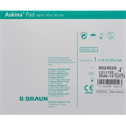 Askina Pad Vliesstoffkompresse 10cmx10cm 10 Stück