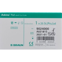 Askina Pad Vliesstoffkompresse 5cmx5cm 25 Stück