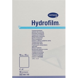 Hydrofilm Wundverband Film 10x15cm Transparent 50 Stück