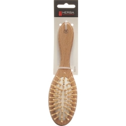Herba Haarbürste Holz Klein Oval 5048