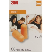 3M Earplugs Gehörschutz Schaumstoff 2 Paar