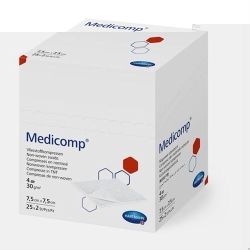 Medicomp Vlieskompressen 10x10cm 4-fach 30g/m2 50x 5 Stück
