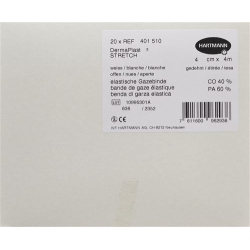 Dermaplast Stretch Gazebinde 4cmx4m Weiss 20 Stück
