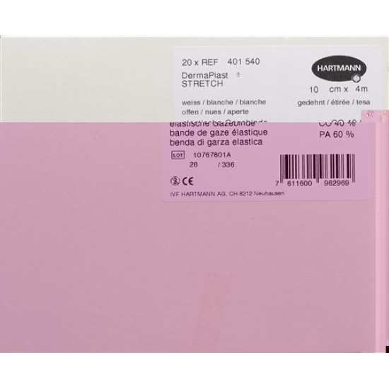 Dermaplast stretch gauze bandage white 10cmx4m 20 pieces buy online