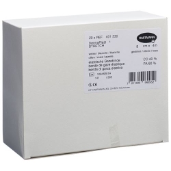Dermaplast Stretch Gazebinde 8cmx4m Weiss 20 Stück