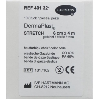 Dermaplast stretch gauze bandage white 6cmx4m 20 pieces