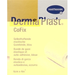 Dermaplast Cofix Gauze Bandage 6cmx4m Blue
