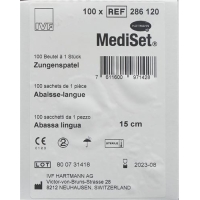 Mediset IVF Zungenspatel Holz 15cmx18mm 100 Beutel