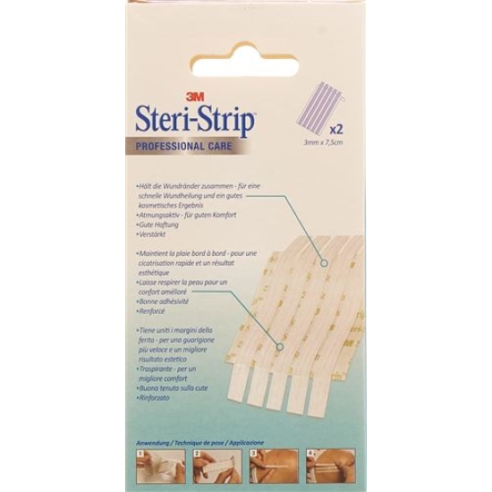 3M Steri Strip 3x75mm Weiss Verstärkt 5x 50 Stück buy online