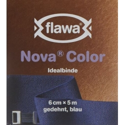 Flawa Nova Color ideal bandage 6cmx5m blue