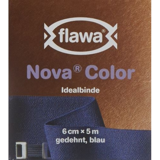 Flawa Nova Color ideal bandage 6cmx5m blue buy online