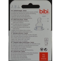 Bibi Sauger Dental Silikon für Brei Duo 2 Stück