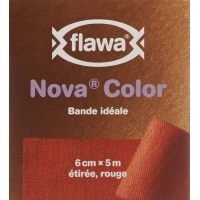 Flawa Nova Color Universalbinde 6cmx5m Rot