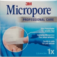 3M Micropore Vlies Heft O Disp 25mmx5m We Ref N