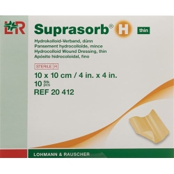 Suprasorb H Dünn Hydrokolloid Verband 10x10cm 10 Stück