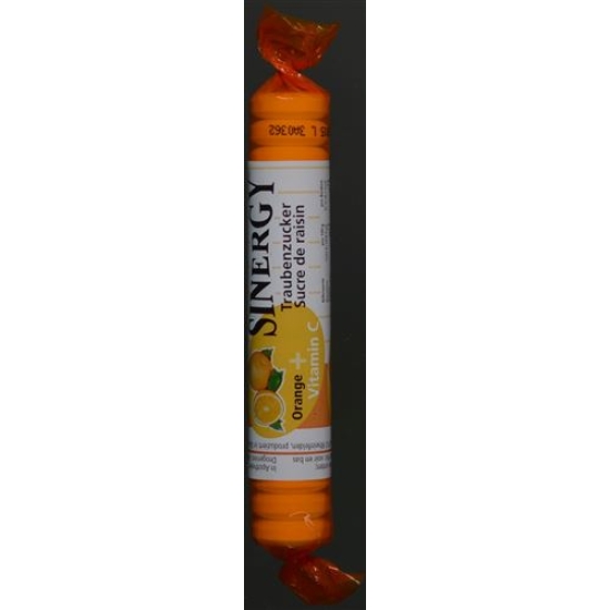 Sinergy Traubenzucker Orange Vitamin C Rolle 40g buy online