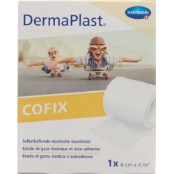 Dermaplast Cofix Gauze Bandage 6cmx4m White
