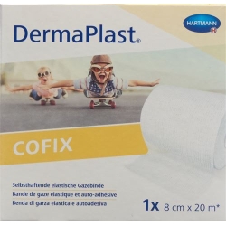 Dermaplast Cofix Gauze Bandage 8cmx20m White
