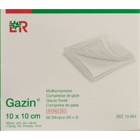 Gazin Faltkompressen 10x10cm 16-fach Steril 10x 10 Stück