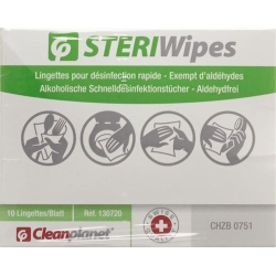 Cleanplanet Steriwipes C Desinfektionstuech 10 Stück