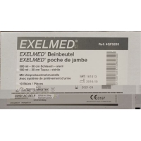 Exelmed Set 10x Beinbeut 500ml 30cm +1 Paa Halteba
