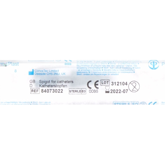 Spigot Catheter Plug 13mm Light Blue Sterile buy online