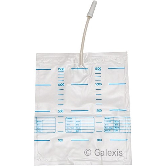 Sahag Urinbeutel 1.5L 90cm ohne Ablauf 10 Stück buy online