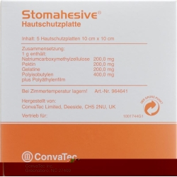 Stomahesive Hautschutzplatten 10x10cm 5 Stück