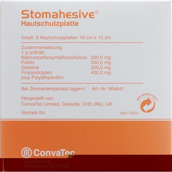 Stomahesive Hautschutzplatten 10x10cm 5 Stück buy online
