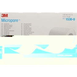 3M Micropore Vlies Heftpflaster ohne Dispenser 12mm x 9.14m weiss 24 Stück