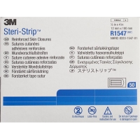 3M Steri Strip 12x100mm Weiss Verstärkt 6x 50 Stück