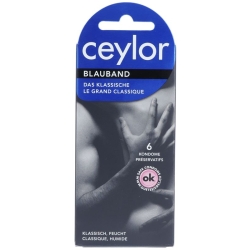 Ceylor blueribbon condoms with reservoir 6 pieces