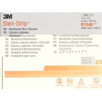 3M Steri Strip 6x100mm Weiss Verstärkt 10x 50 Stück
