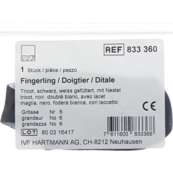 IVF Däumling Tricot Grösse 6 Schwarz