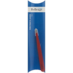 Belleage Rubis tweezers inclined inox