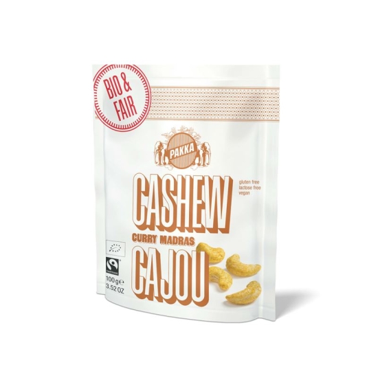 Pakka Cashew mit Curry Madras Beutel 100g buy online
