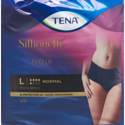 Tena Silhouette Normal L Schwarz 9 Stück